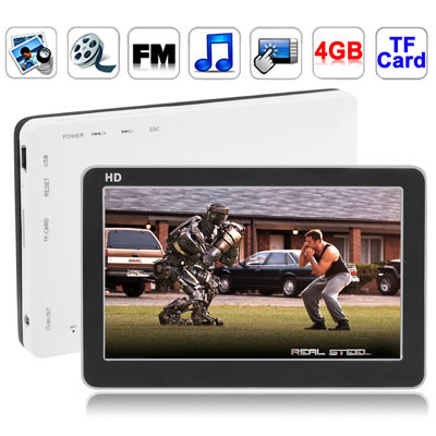 4.3 inch Touch screen 4GB MP5 Player with Camera, Support FM Radio, E-Book, Games, TV Out, Dictionary function (Black)